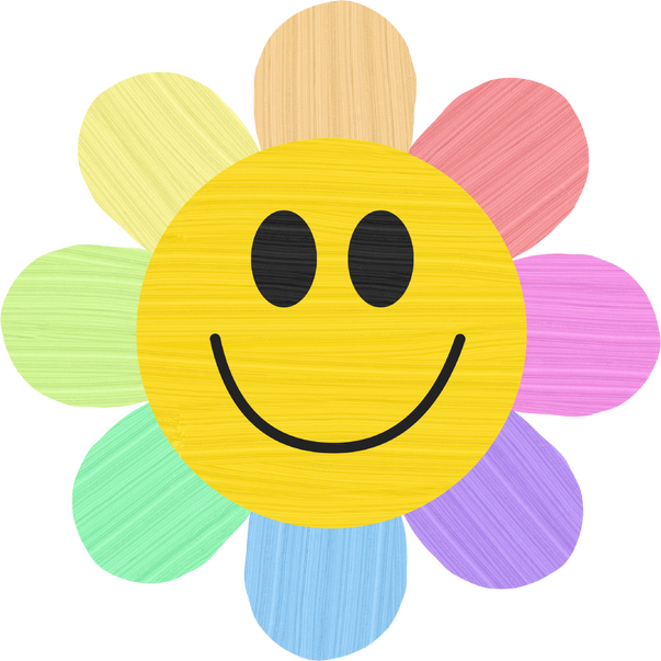 Colorful Flower Smiley